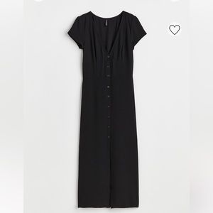 NWT H&M button front crepe dress